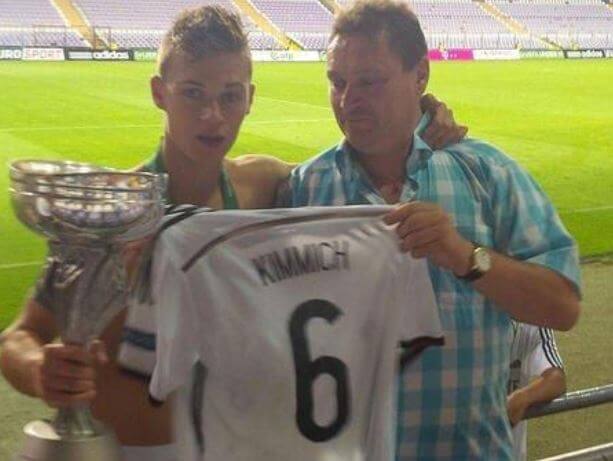Berthold Kimmich with his son, Joshua Kimmich.